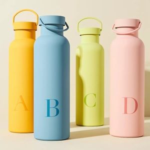 Monogram Water Bottle Letter G